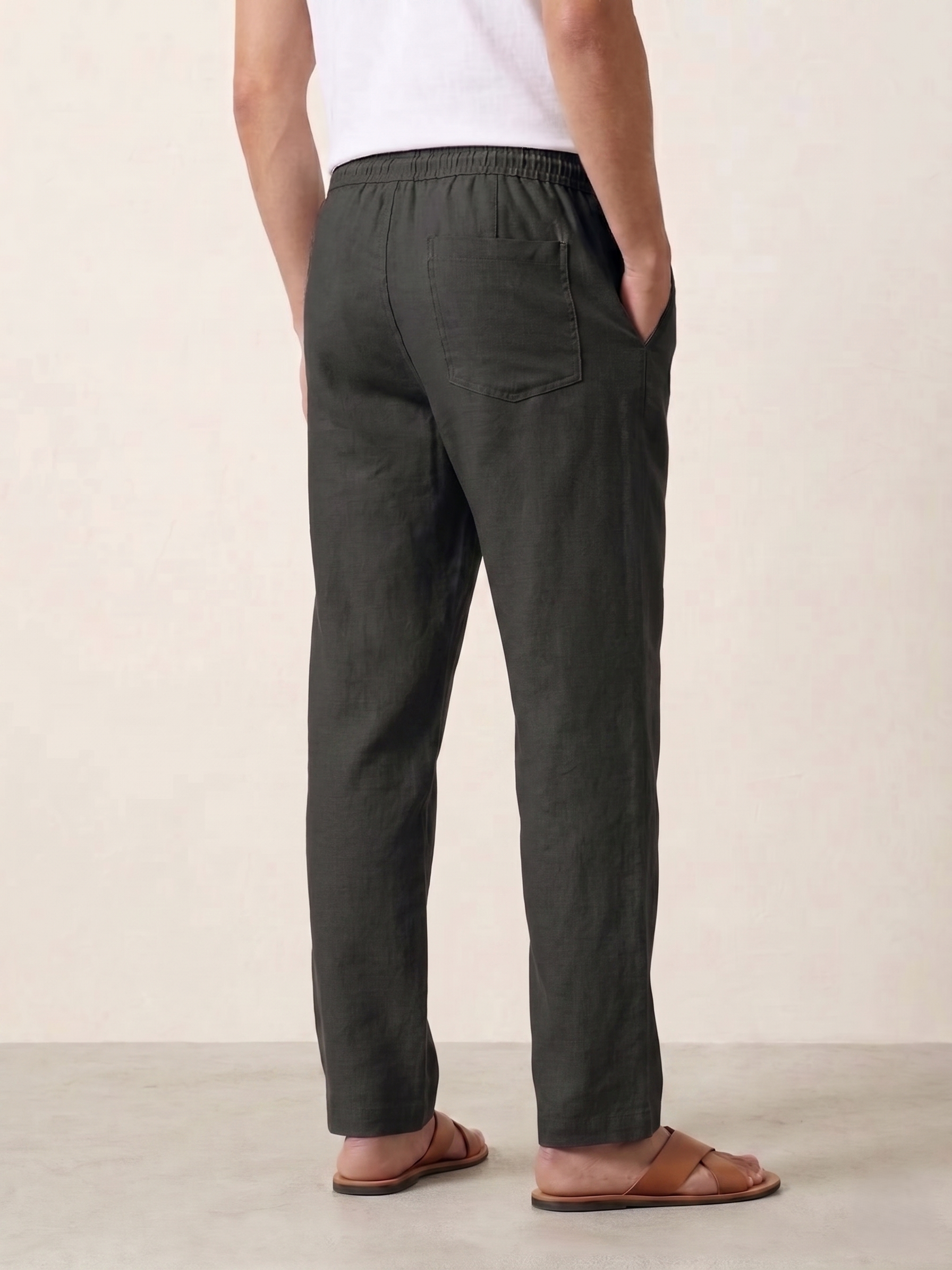 Men's Linen-Blend Pants