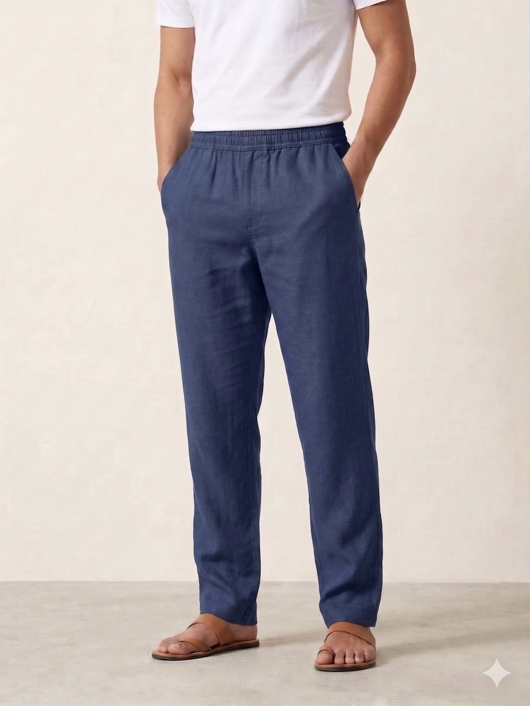 Men's Linen-Blend Pants