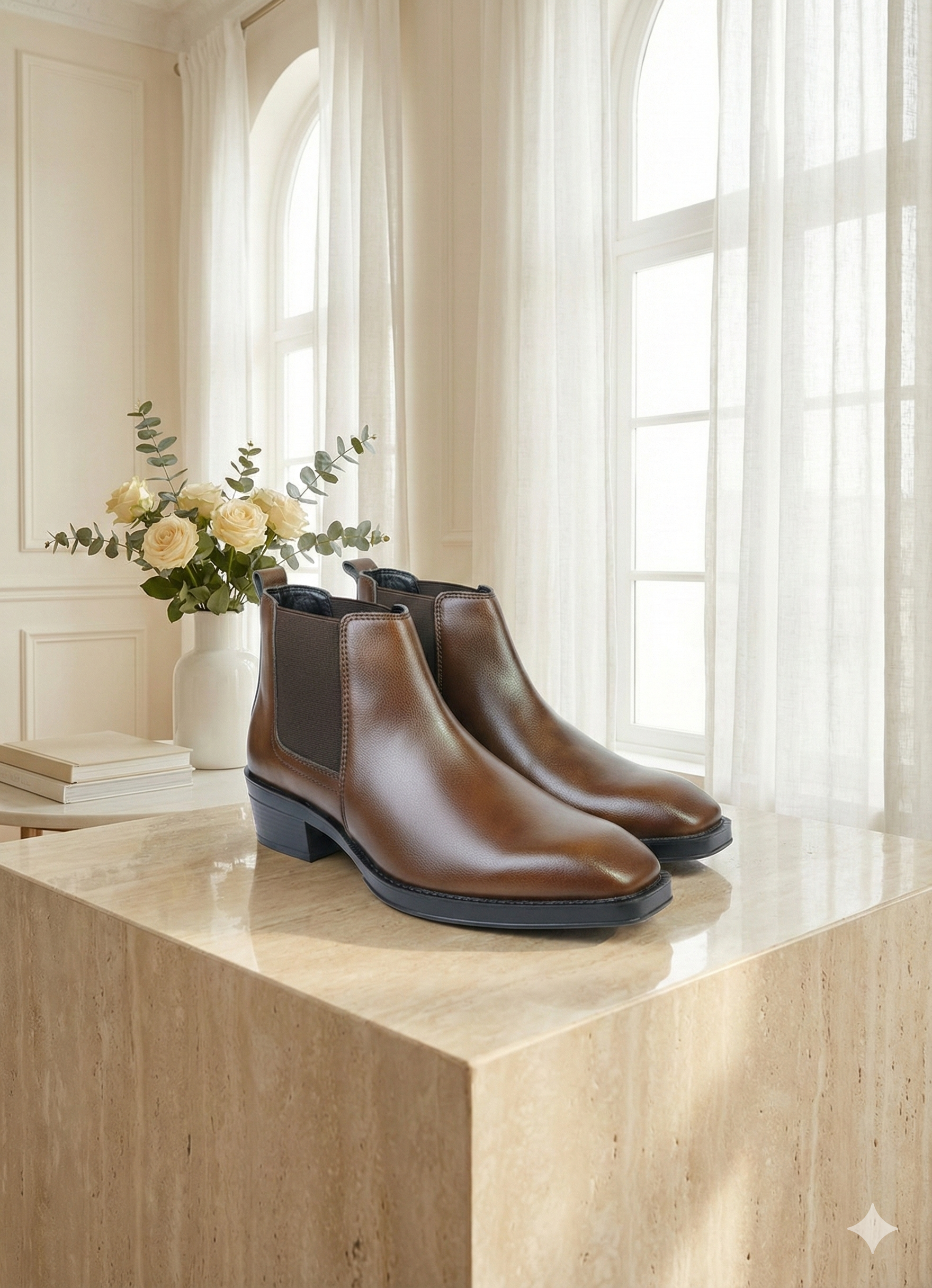 Men's Classic High Heel Chelsea Boots