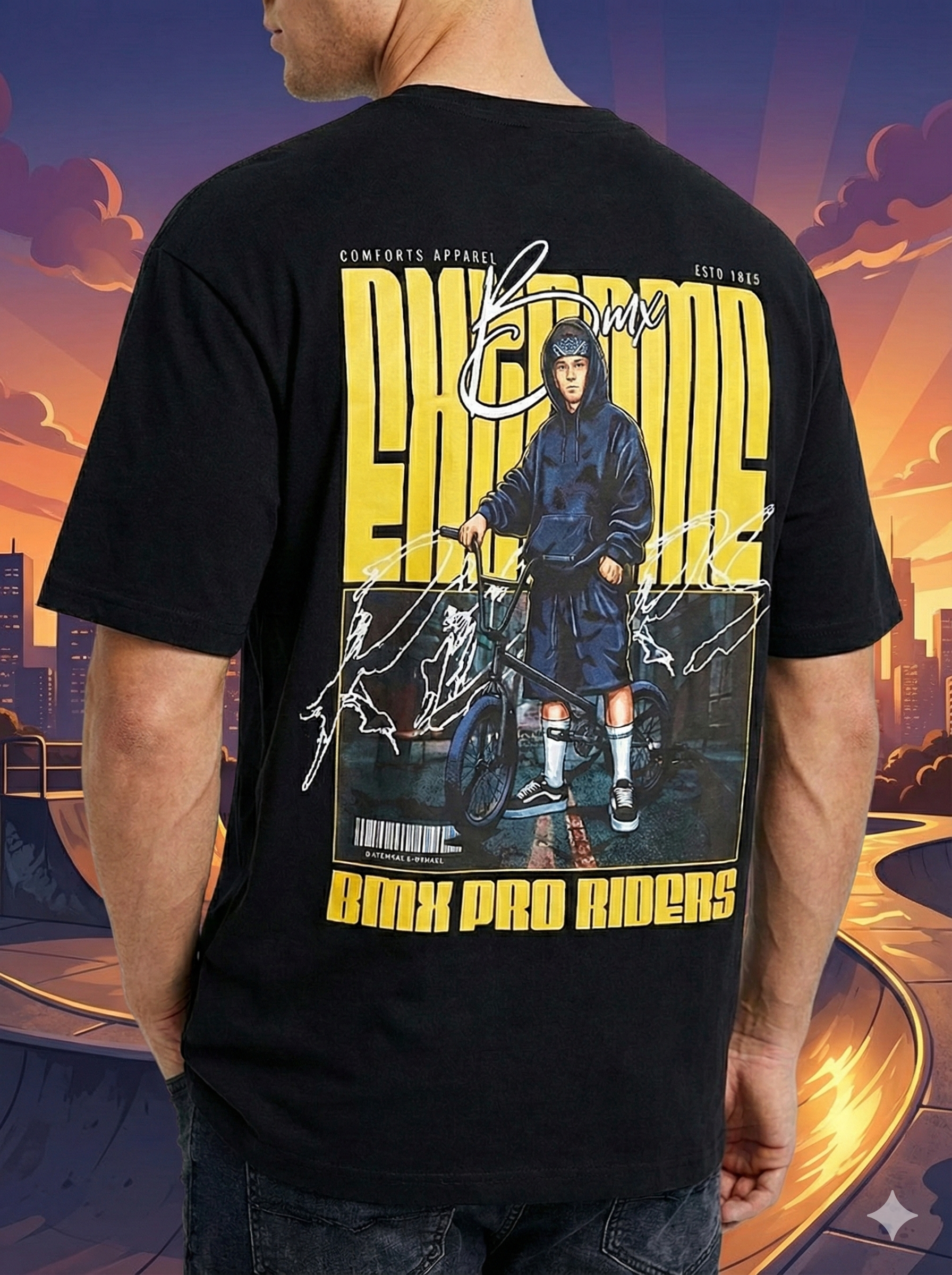 Men's Oversized Graphic Printed Tee 