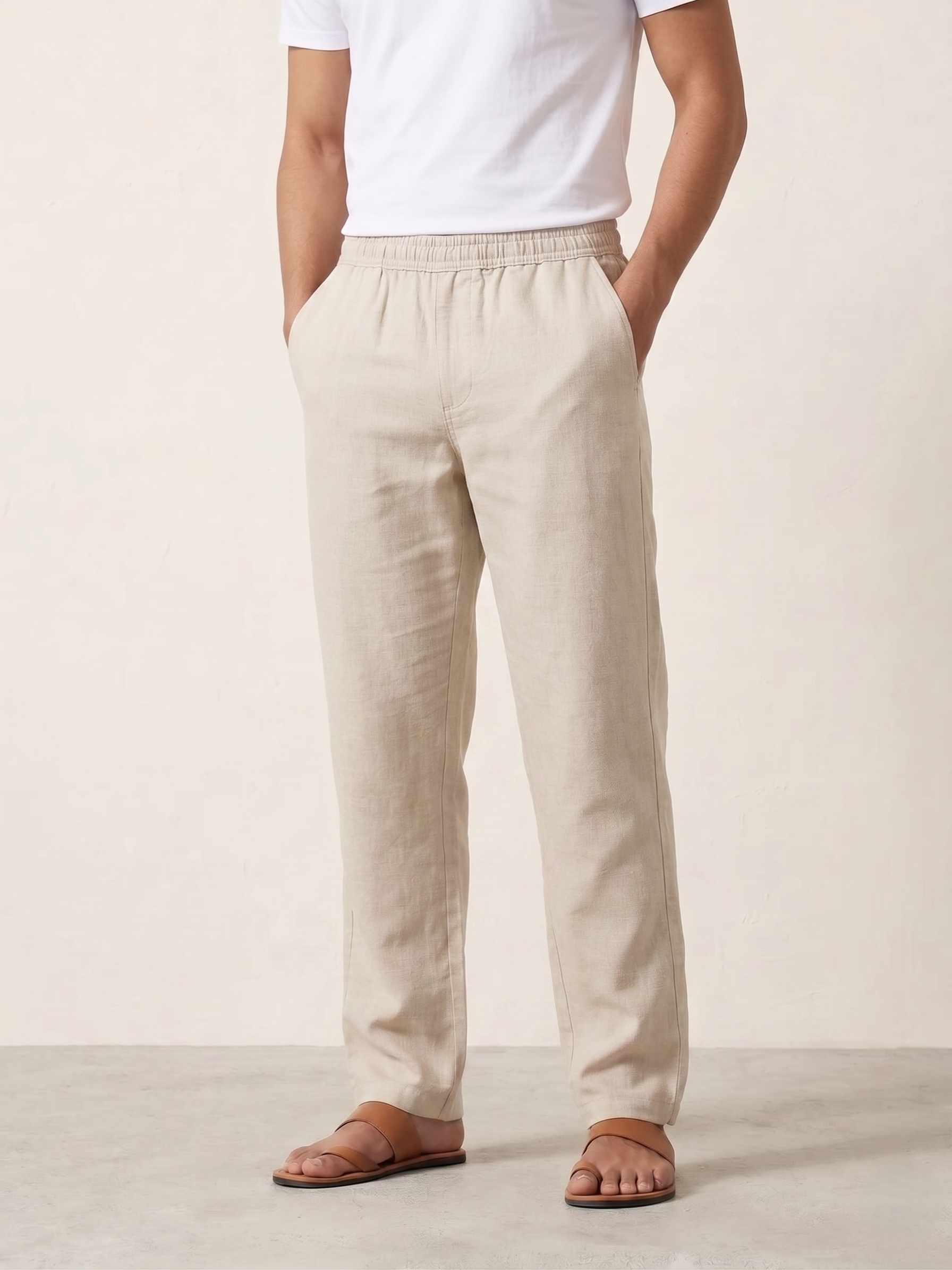 Men's Linen-Blend Pants