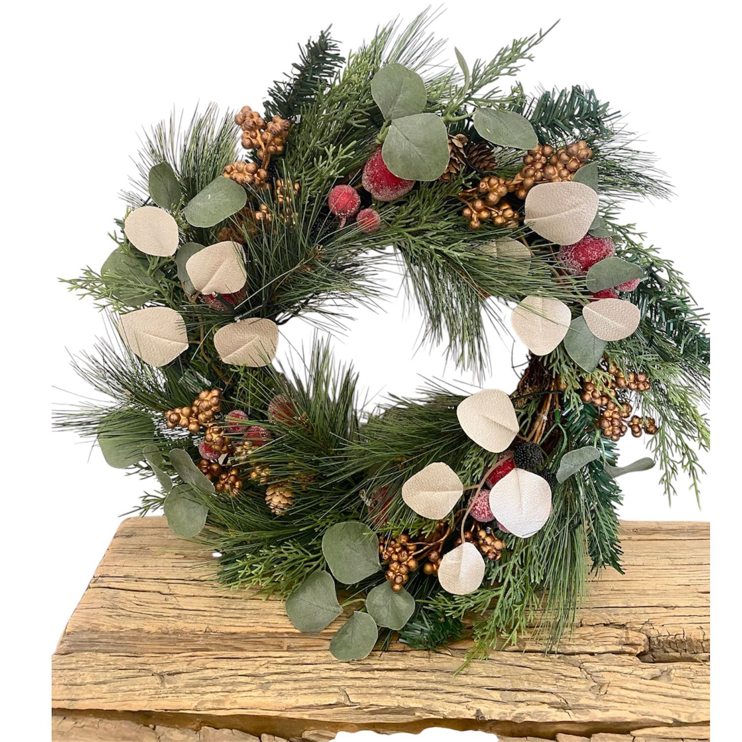 Festive Pine & Berry Wreath