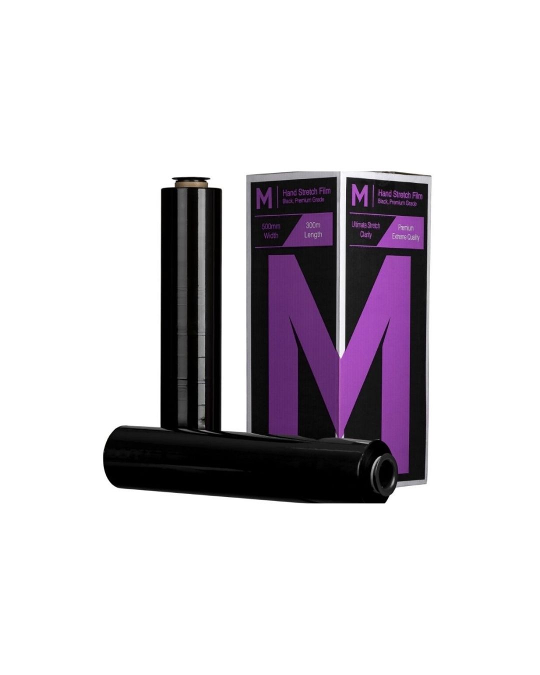 Black Hand Stretch Film Roll