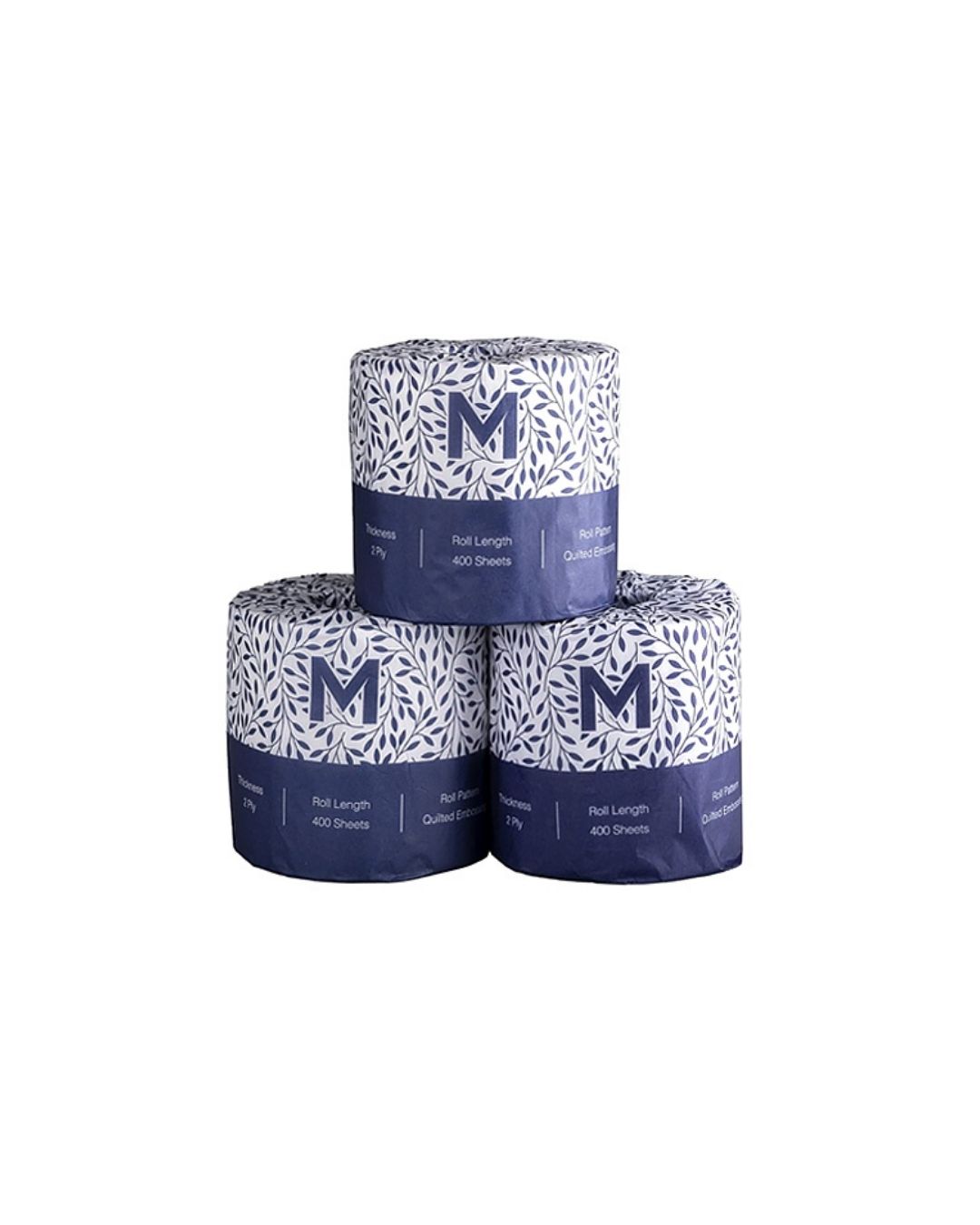 Premium Toilet Paper — 3 Ply, 225 Sheets, Individually Wrapped (Box of 48)