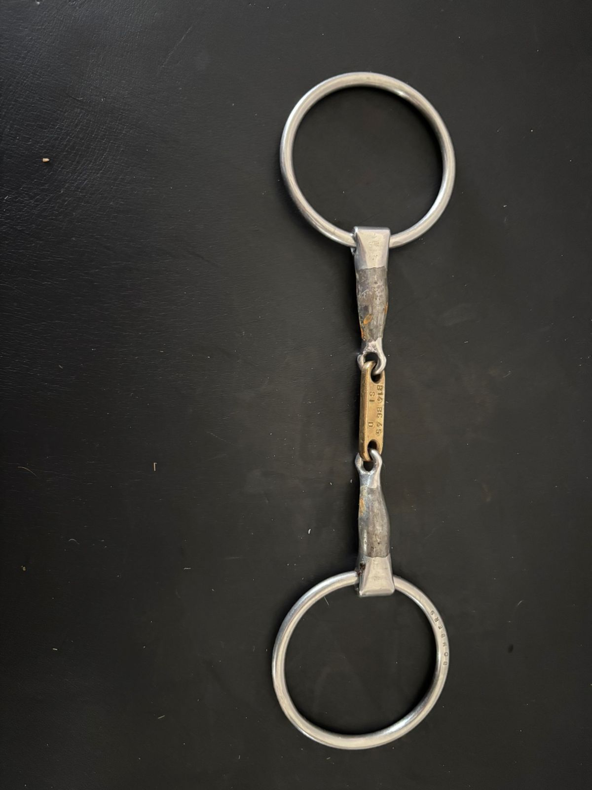 Bomber loose ring dressage control plate 140mm