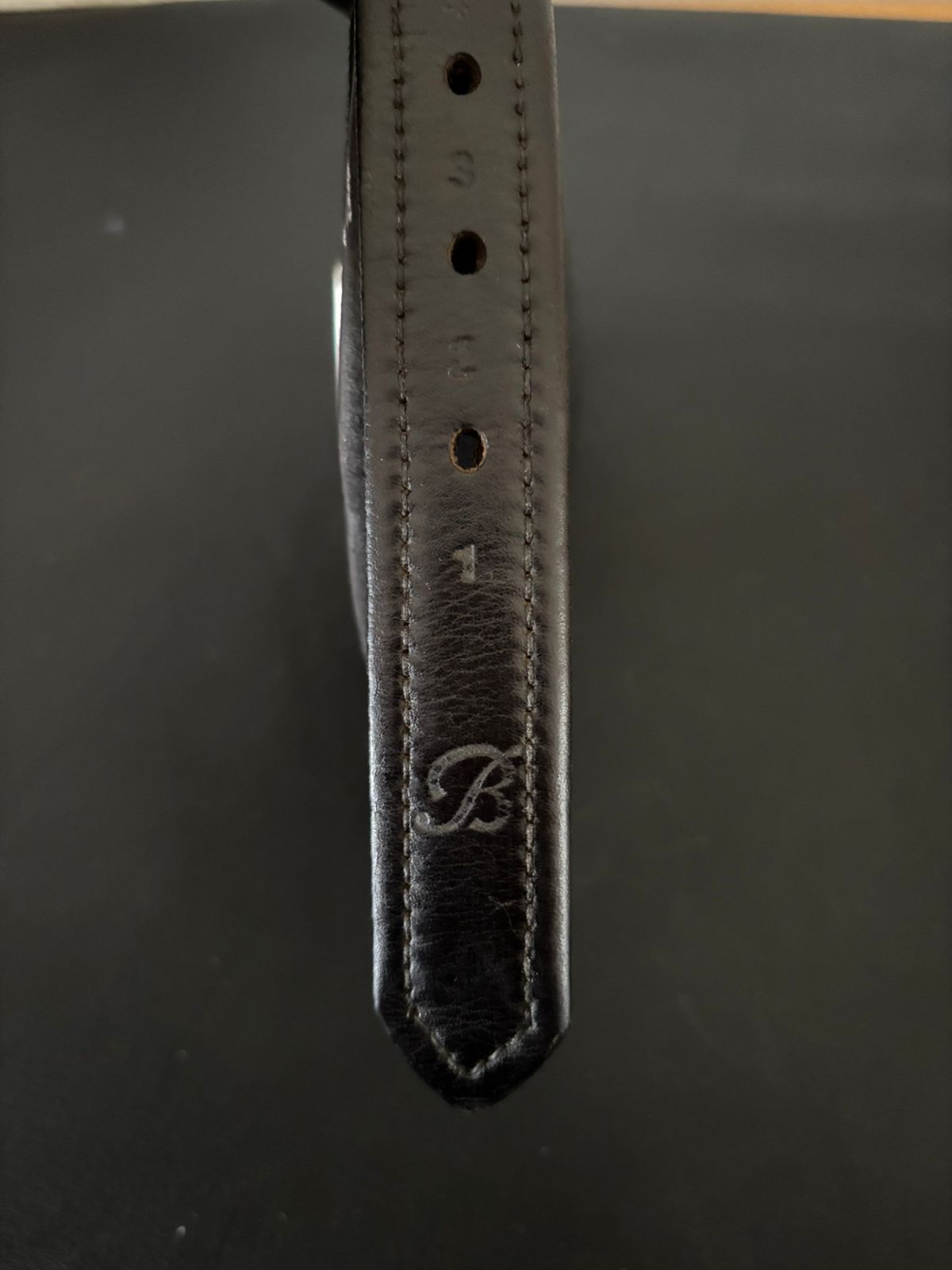 Bates stirrup leathers, 160cm, black