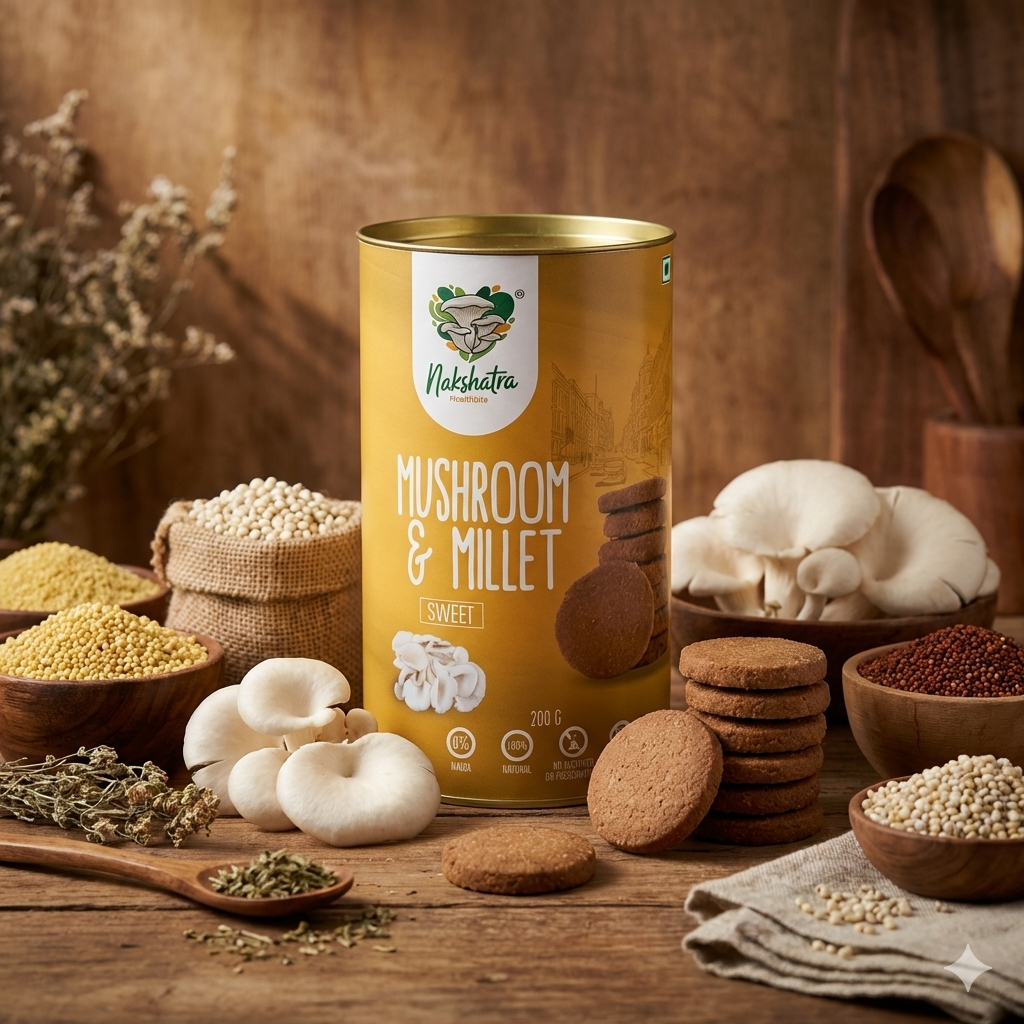 Mushroom & Millet Sweet Cookies