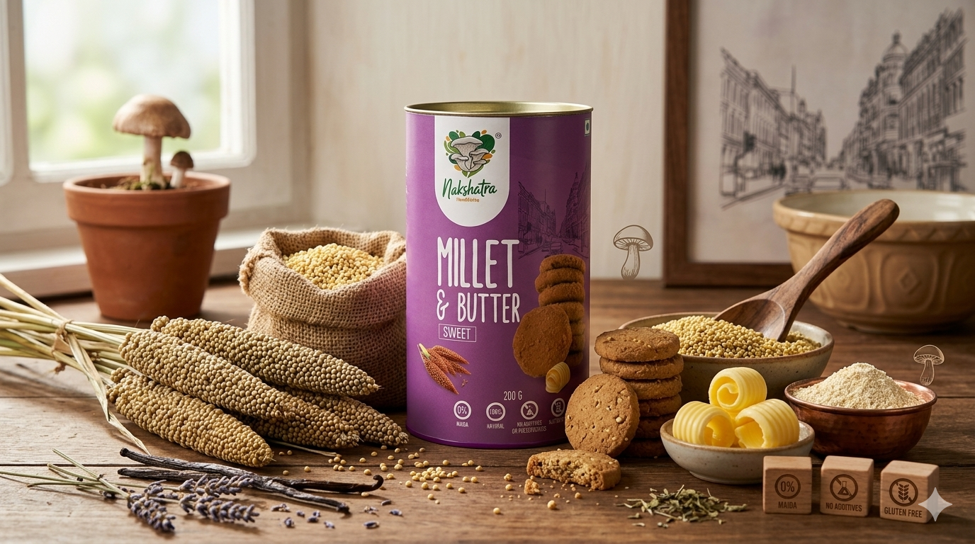 Millet & Butter Sweet Cookies