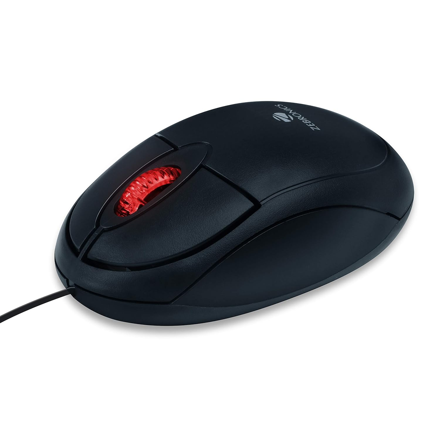 Zebronics RISE Wired USB Mouse – 1000 DPI, 3 Programmable Buttons, 10 Million Clicks Life (Black)