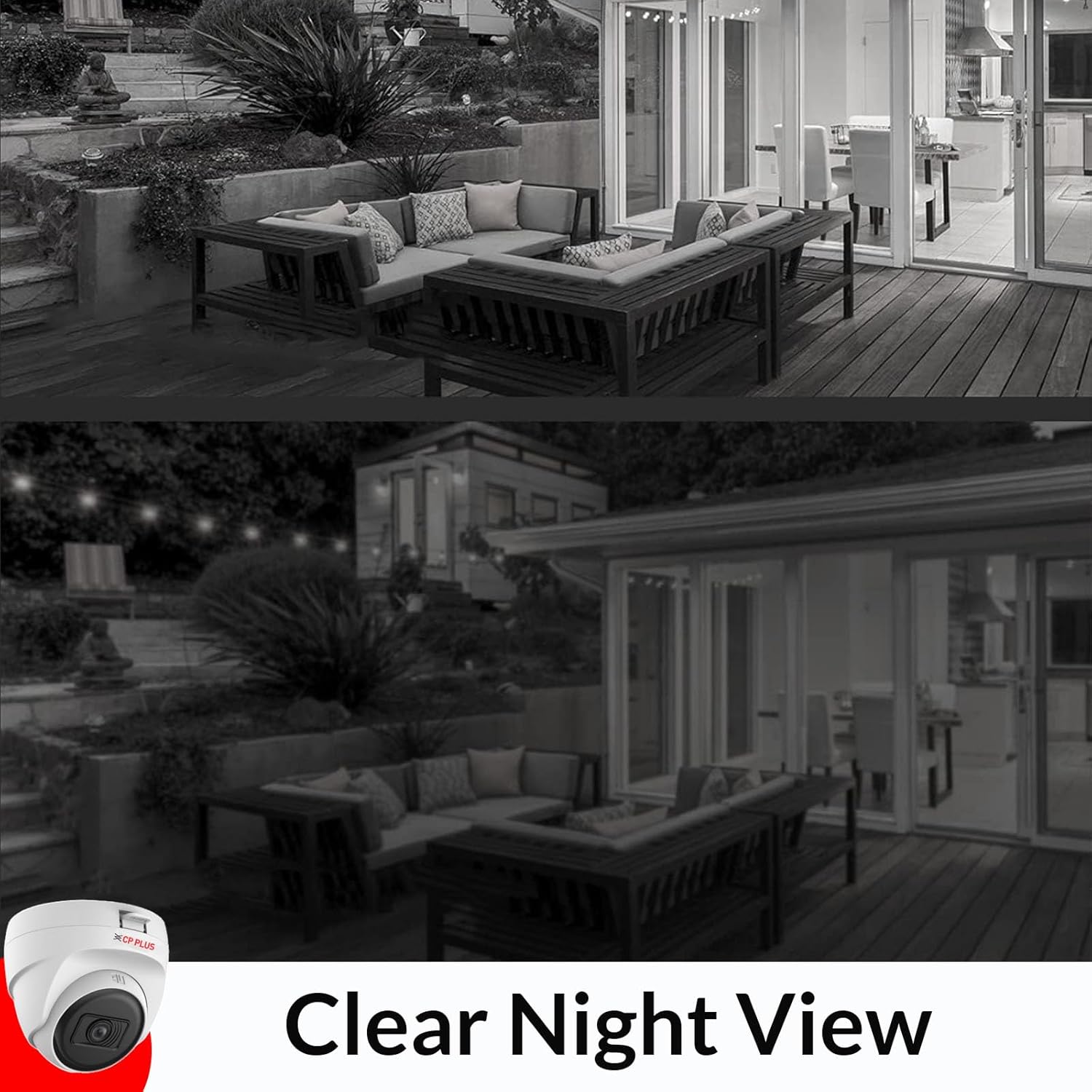 CP Plus 2.4MP Full HD IR Dome Camera - 30 Mtr IR Range (White)