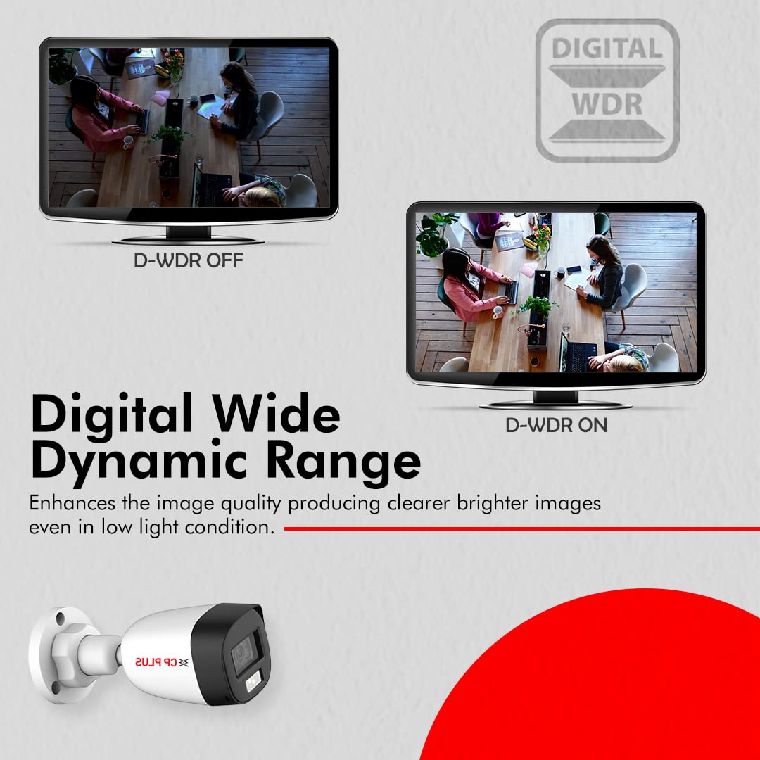 CP Plus Guard Plus 2.4MP Full HD Analog Bullet Camera | 20M IR Range 