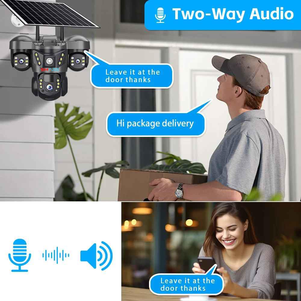 Solar Powered 4G Outdoor Security Camera