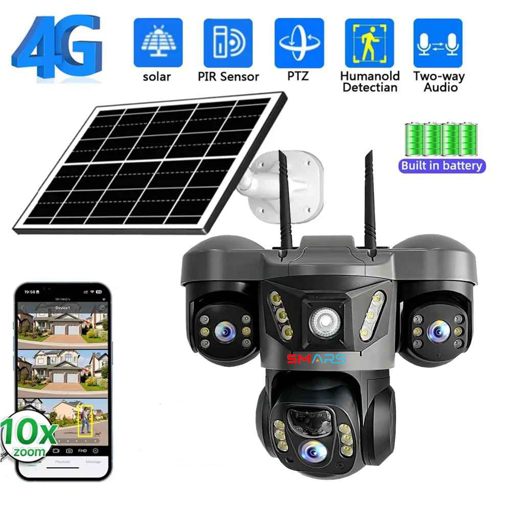 Solar Powered 4G Outdoor Security Camera
