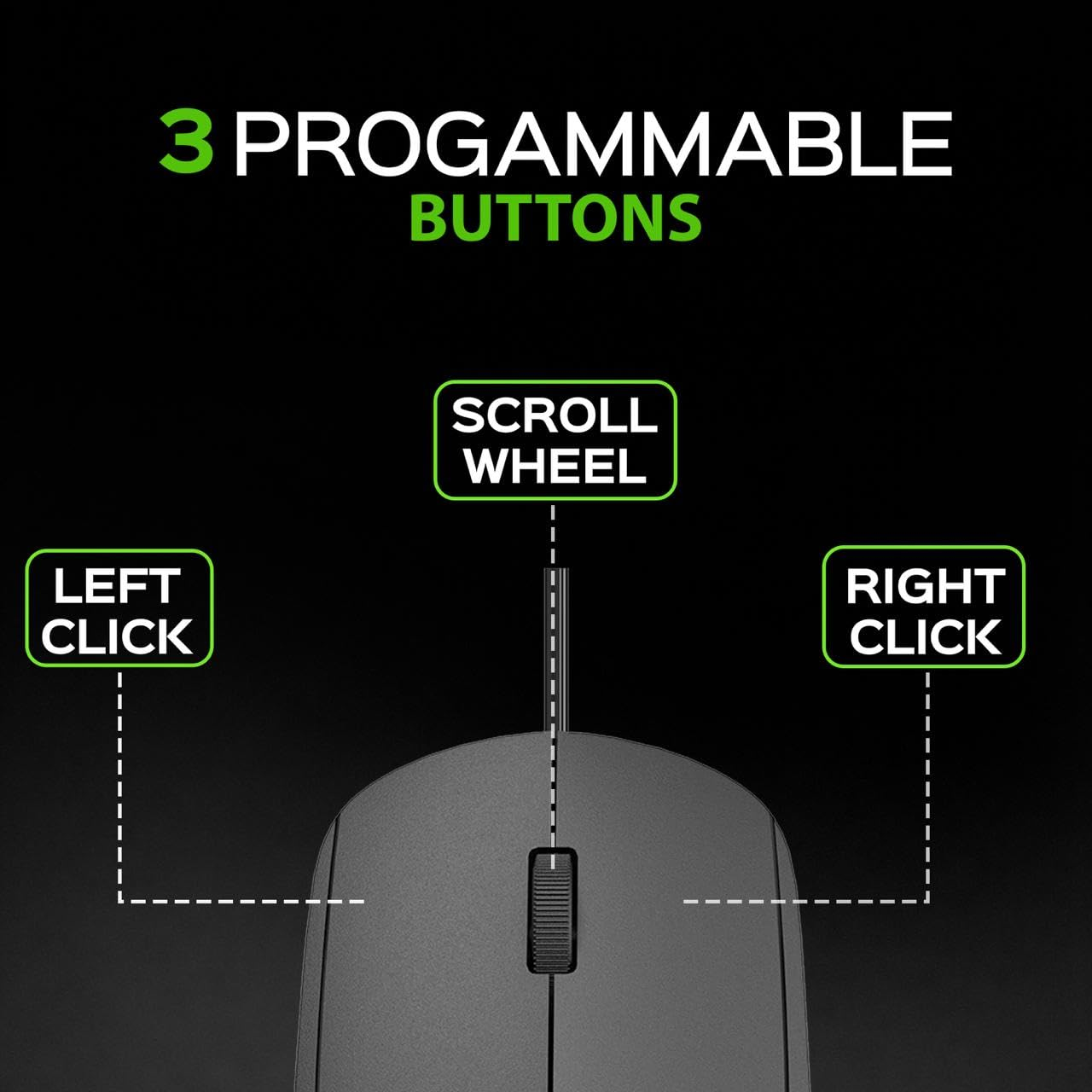 iVOOMi BOLD High-Performance Wired Optical Mouse