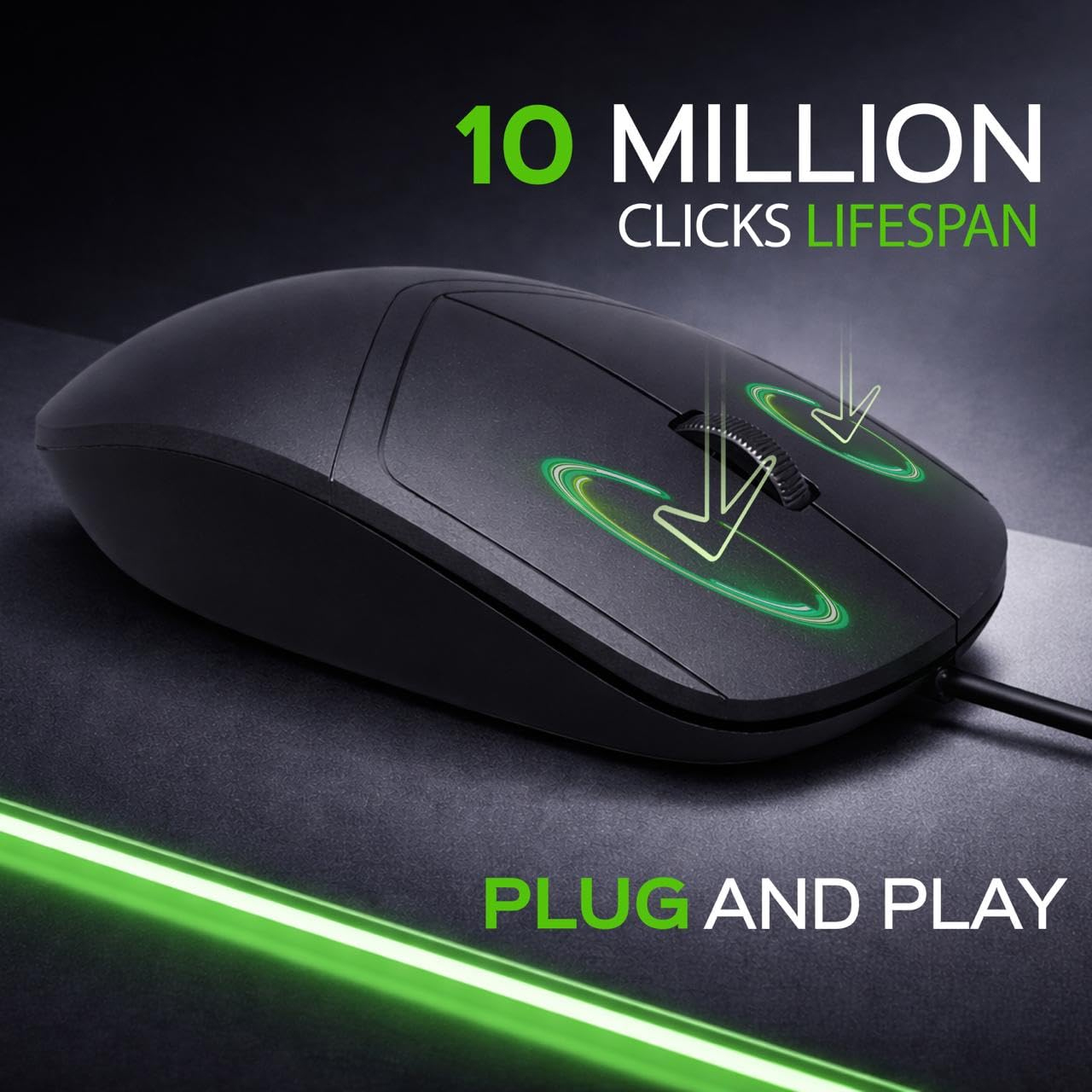 iVOOMi BOLD High-Performance Wired Optical Mouse