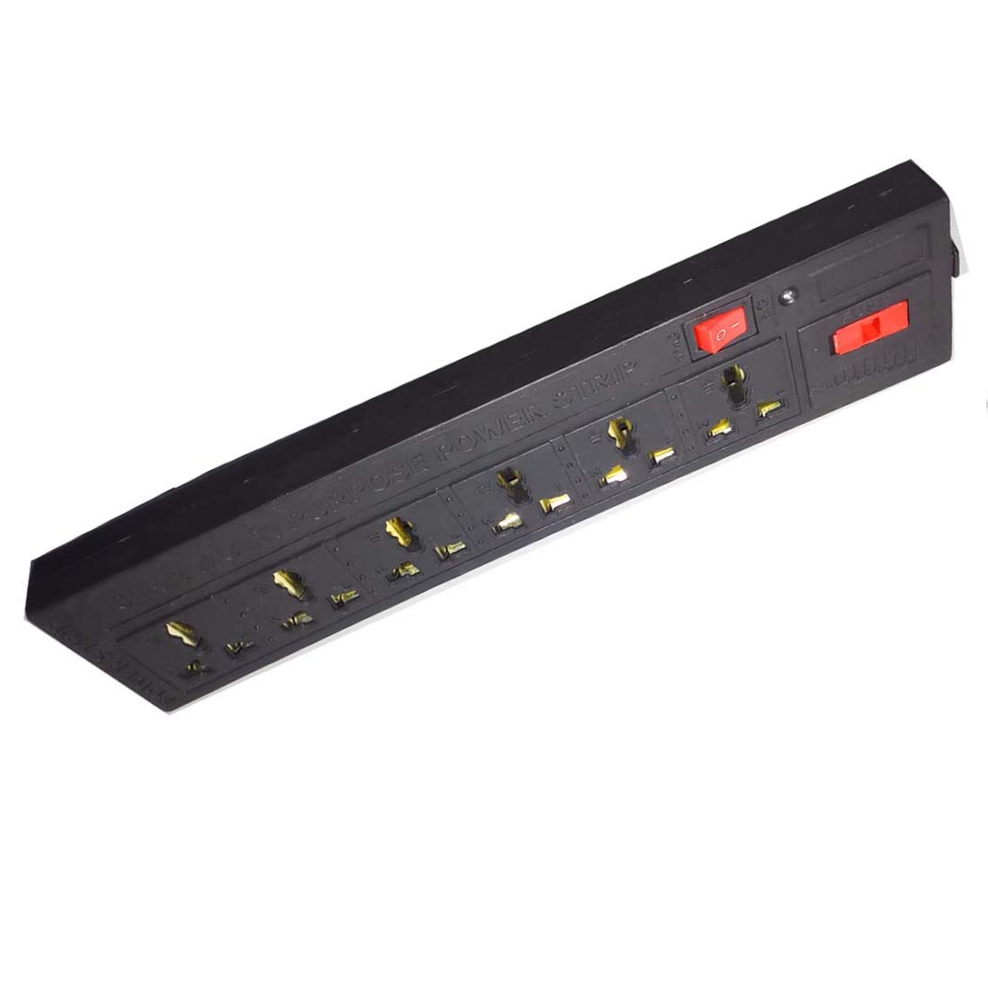 6-in-1 Heavy Duty Multi-Purpose Power Strip - Extension Board with Fuse Protection