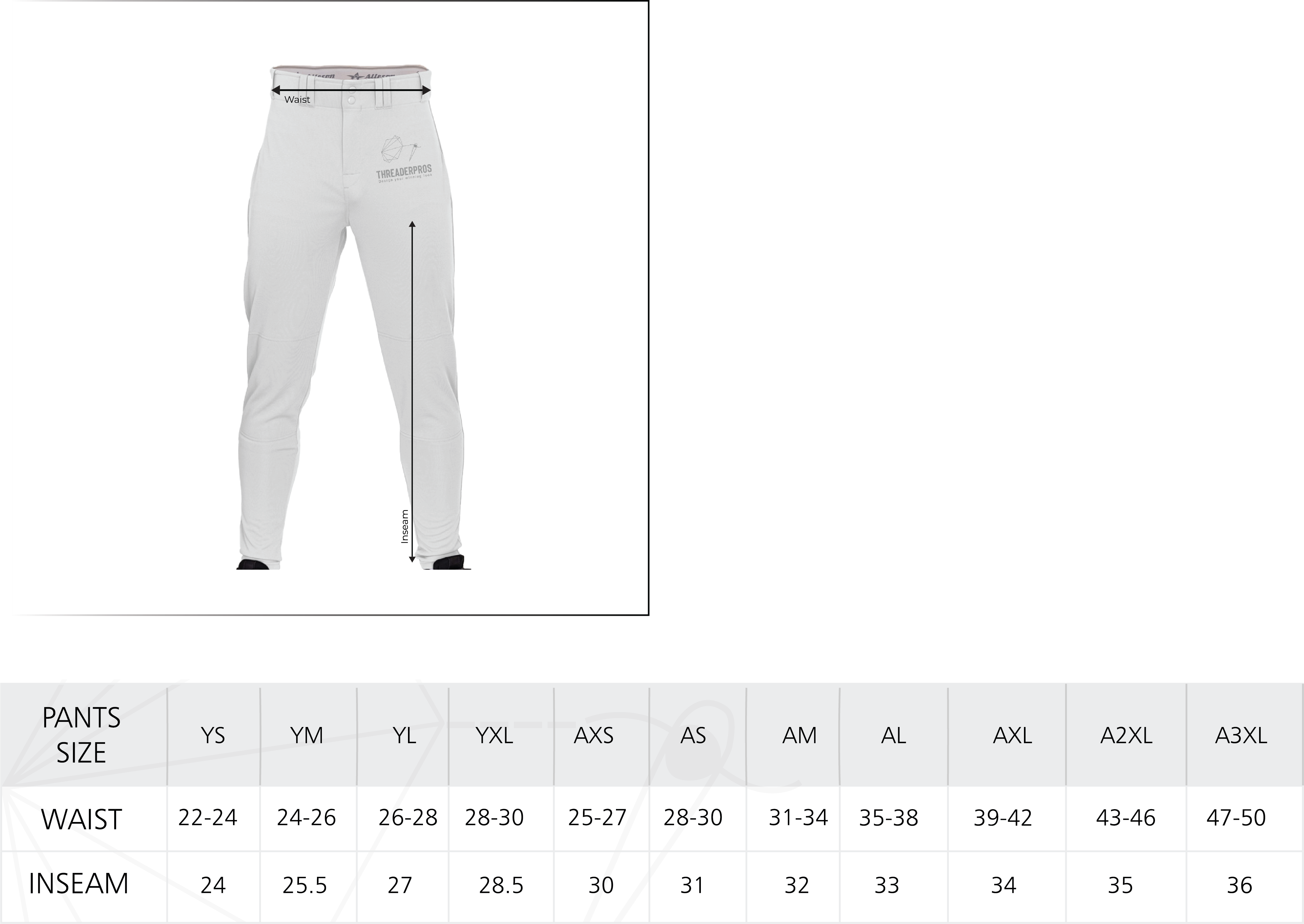 White Baseball Pants