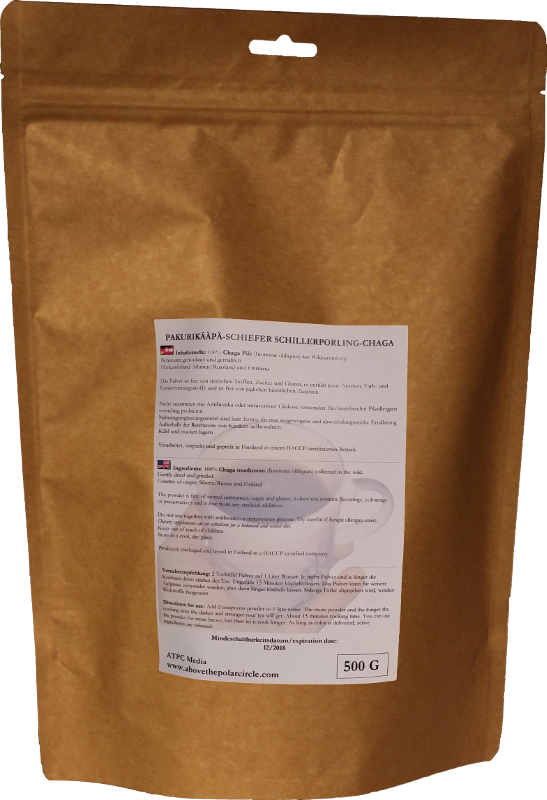 Chaga Pulver - 500 Gramm