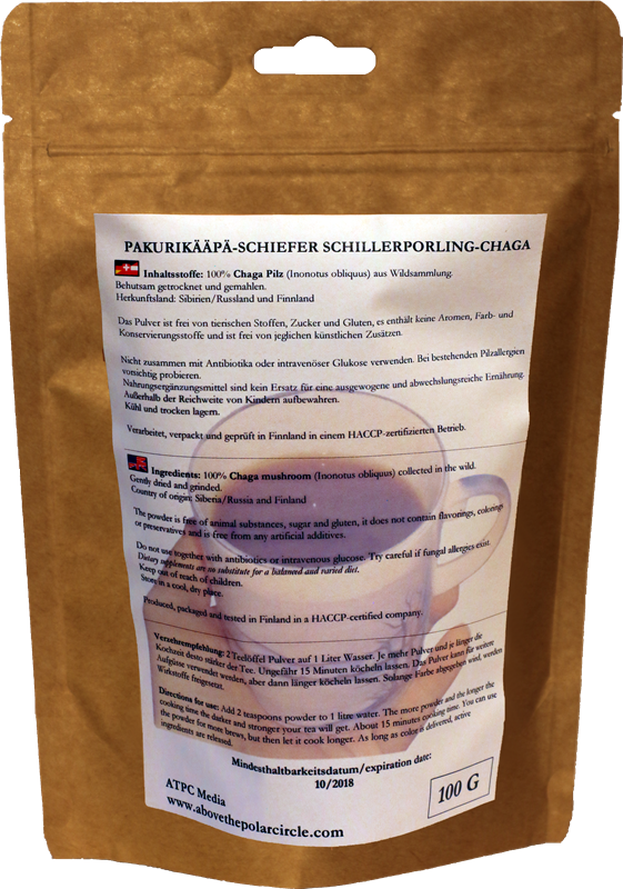 Chaga Pulver - 100 Gramm