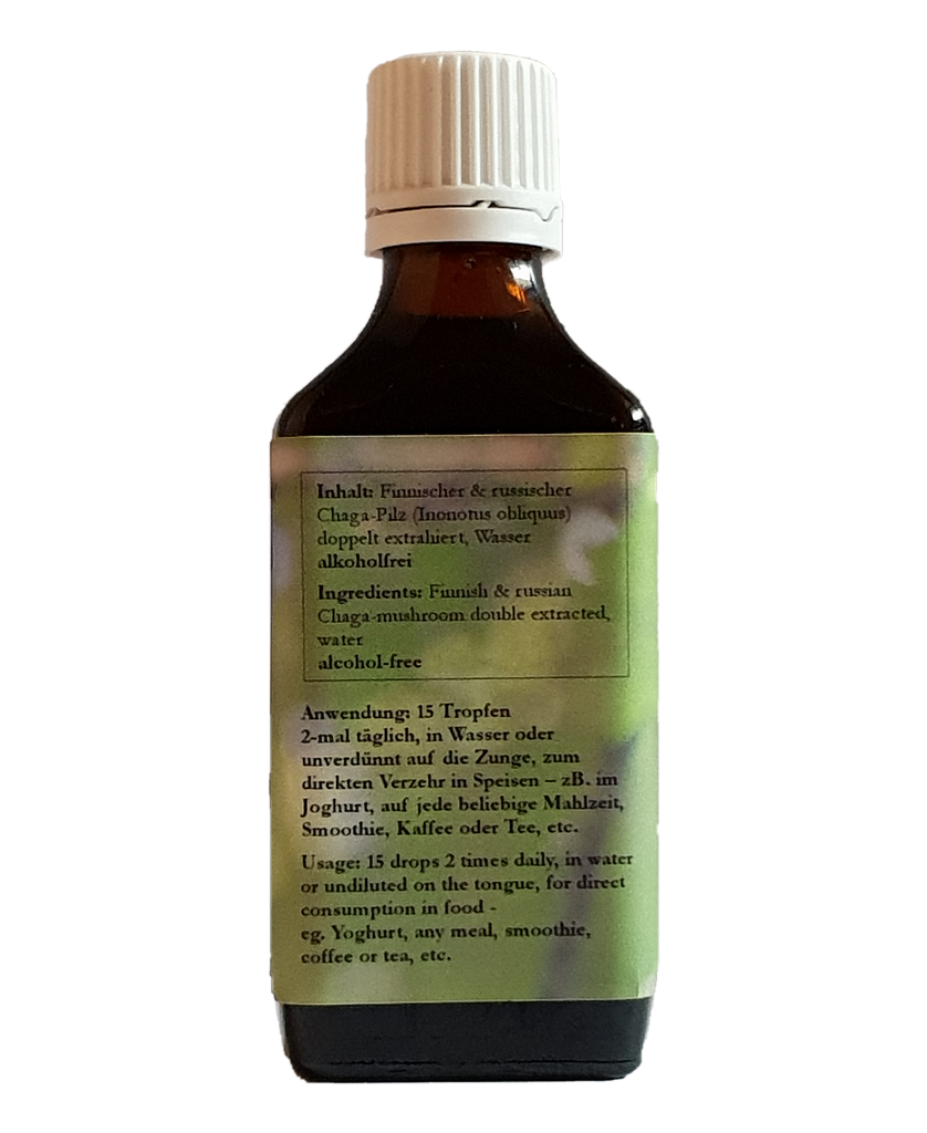 Chaga Extrakt Tropfen 50 ml – alkoholfrei, hochkonzentriert