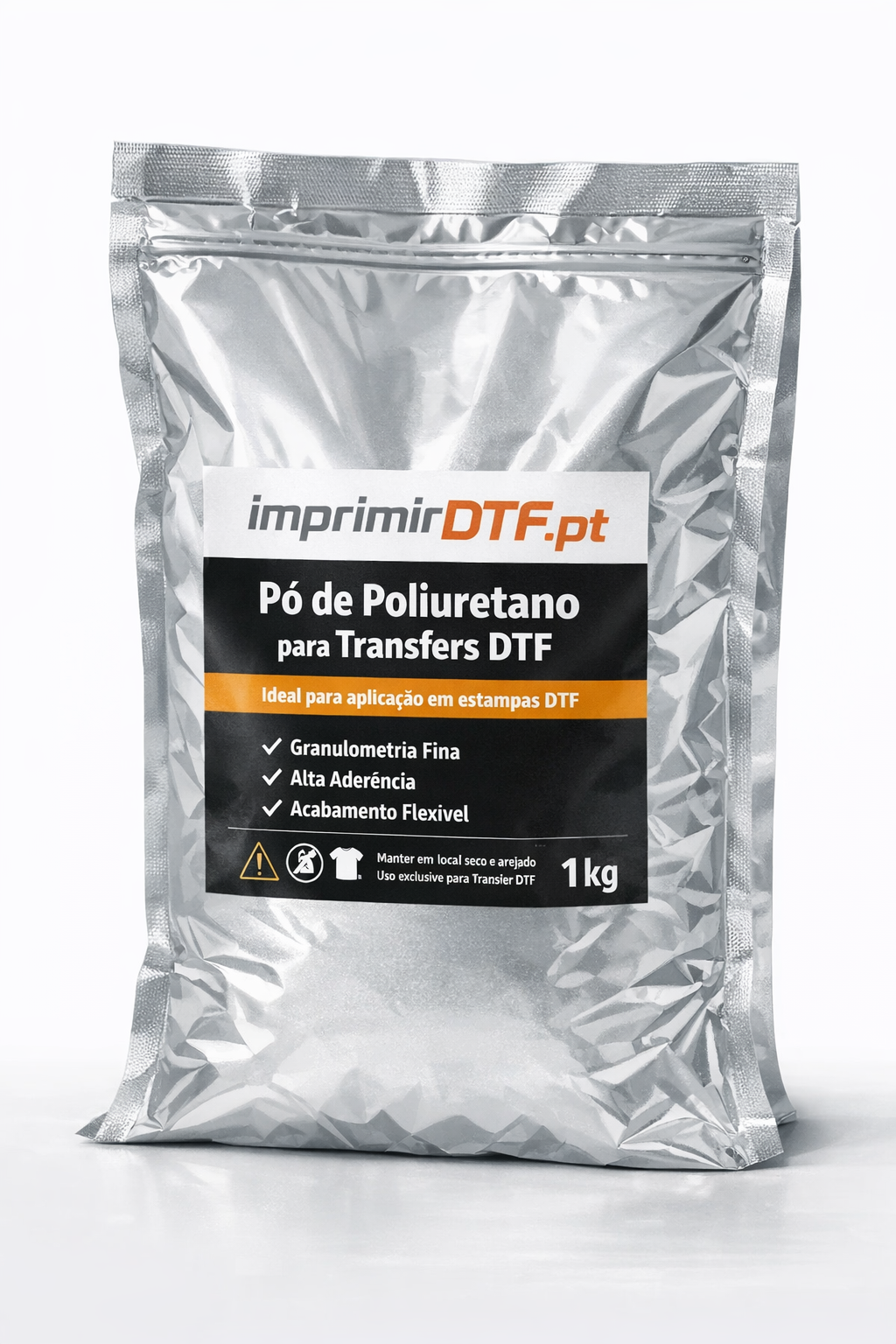 Pó DTF termoadesivo de tratamento para transferência de poliuretano elástico1 kg