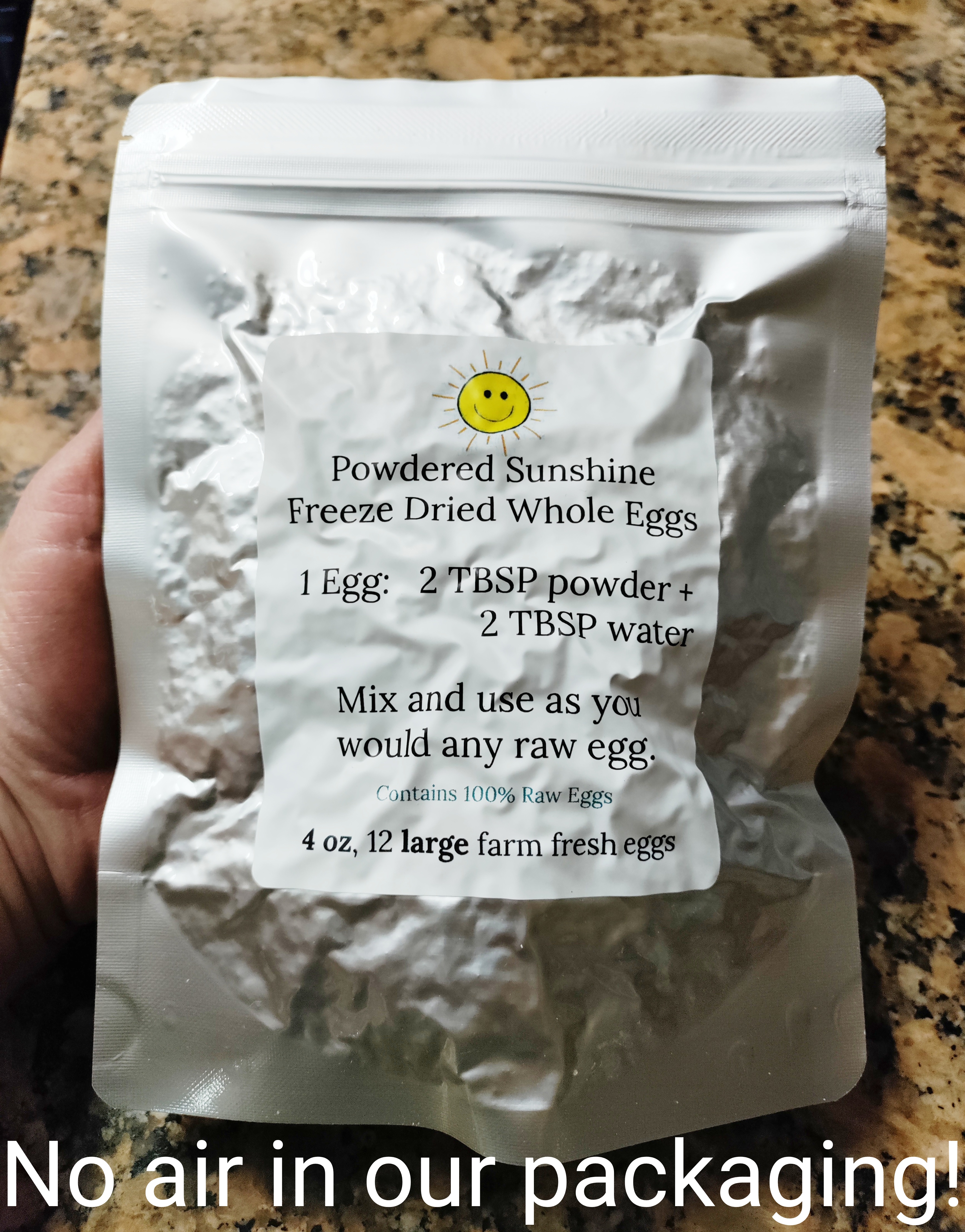 1 Year Supply Freeze-Dried Pasture Eggs