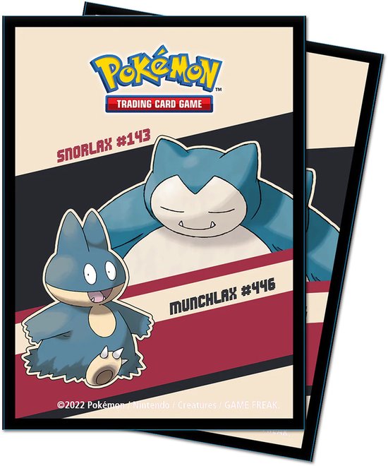 Pokémon Snorlax & Munchlax Sleeves 