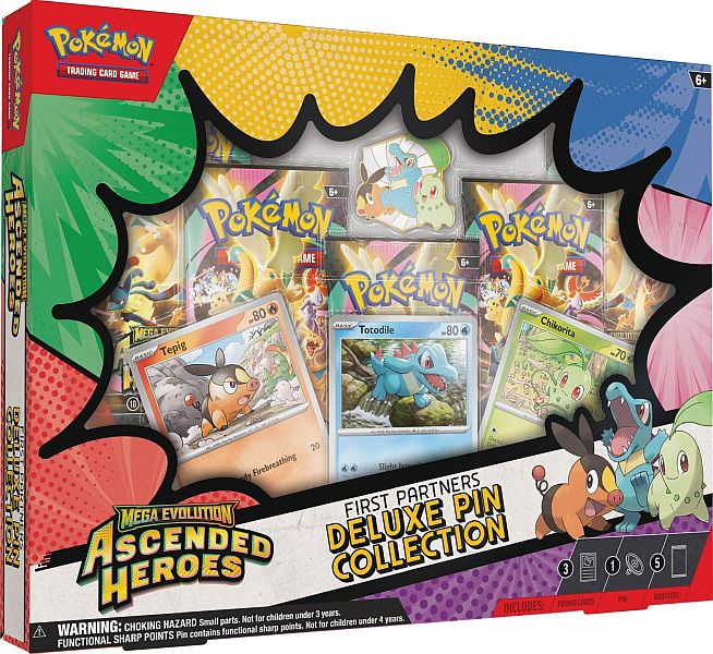 Pokémon Ascended Heroes First Partners Deluxe Pin Collection