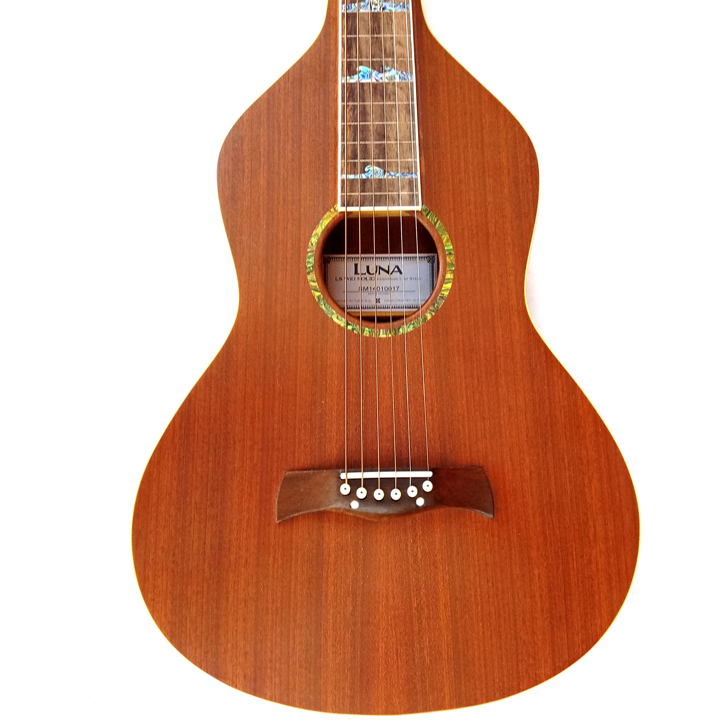 HANDMADE Luna Hawaian Weissenborn-style acoustic lap steel guitar