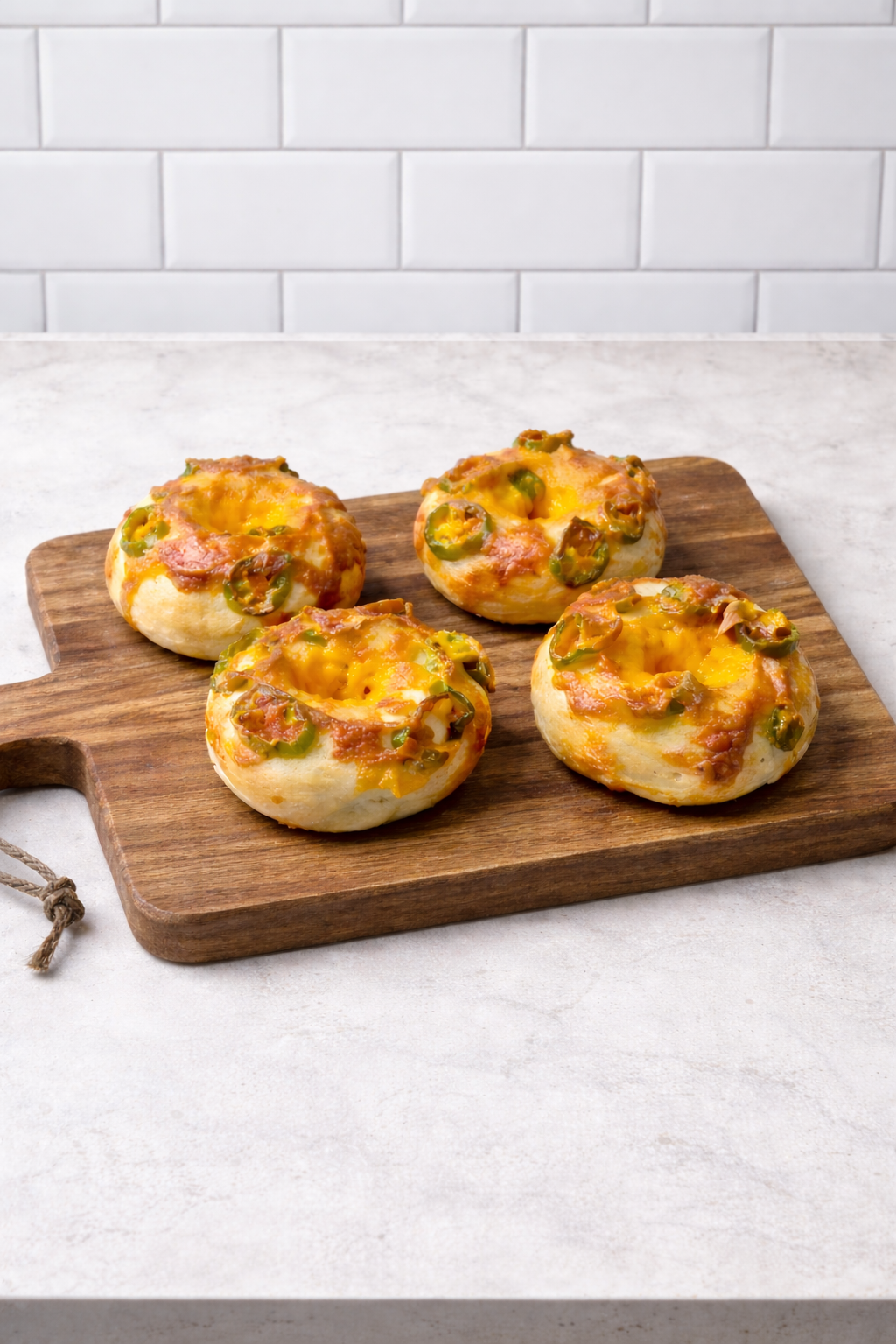 Jalapeno Cheddar Bagels