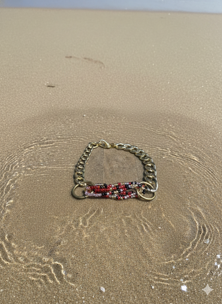 Pulsera de cadena con cuentas