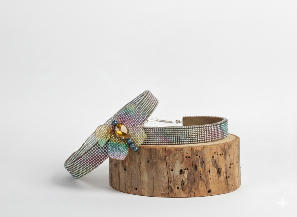 Collar de Perro con Cristales