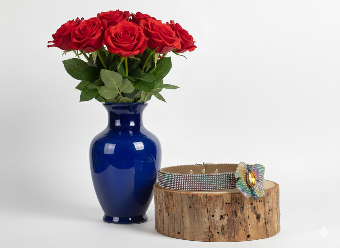 Collar "Arcoíris Imperial" con Broche de Flor