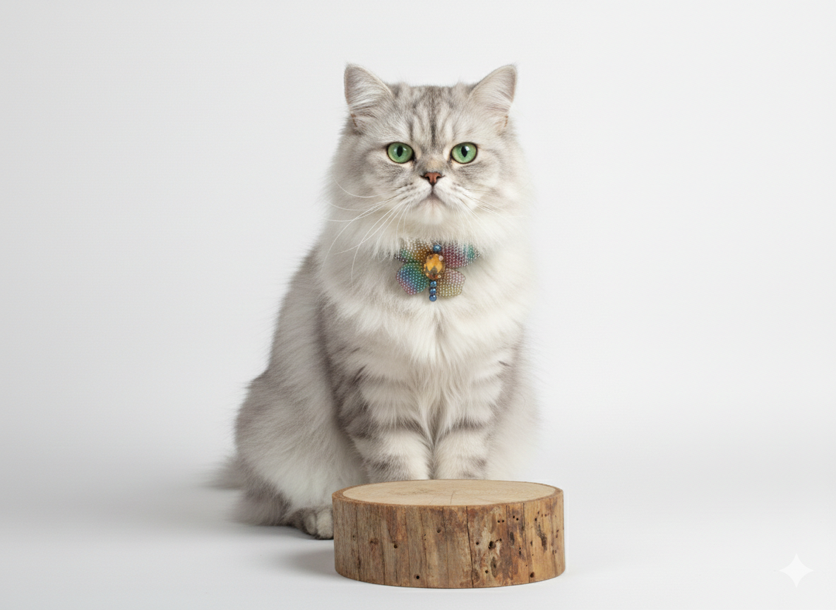 Collar "Arcoíris Imperial" con Broche de Flor