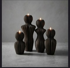 Velas Esculturales Modernas