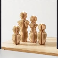 Velas Esculturales Modernas