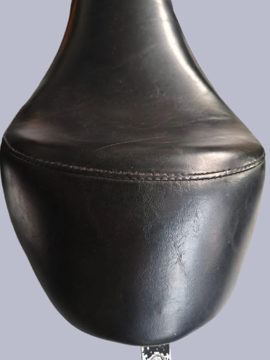 Banco de moto em couro preto