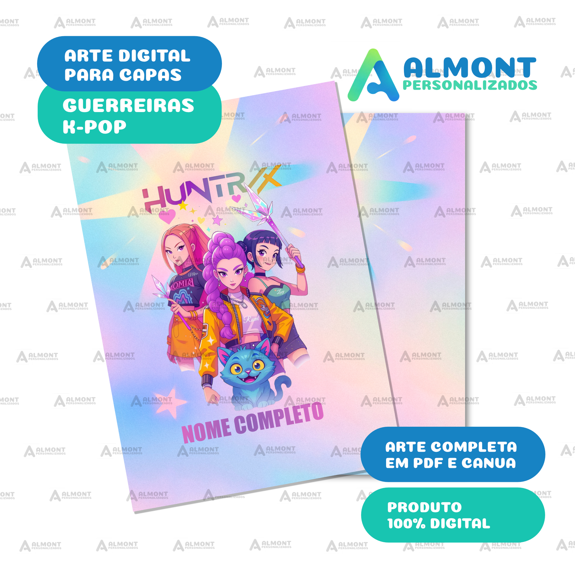 Capa Huntrix - Arte Digital