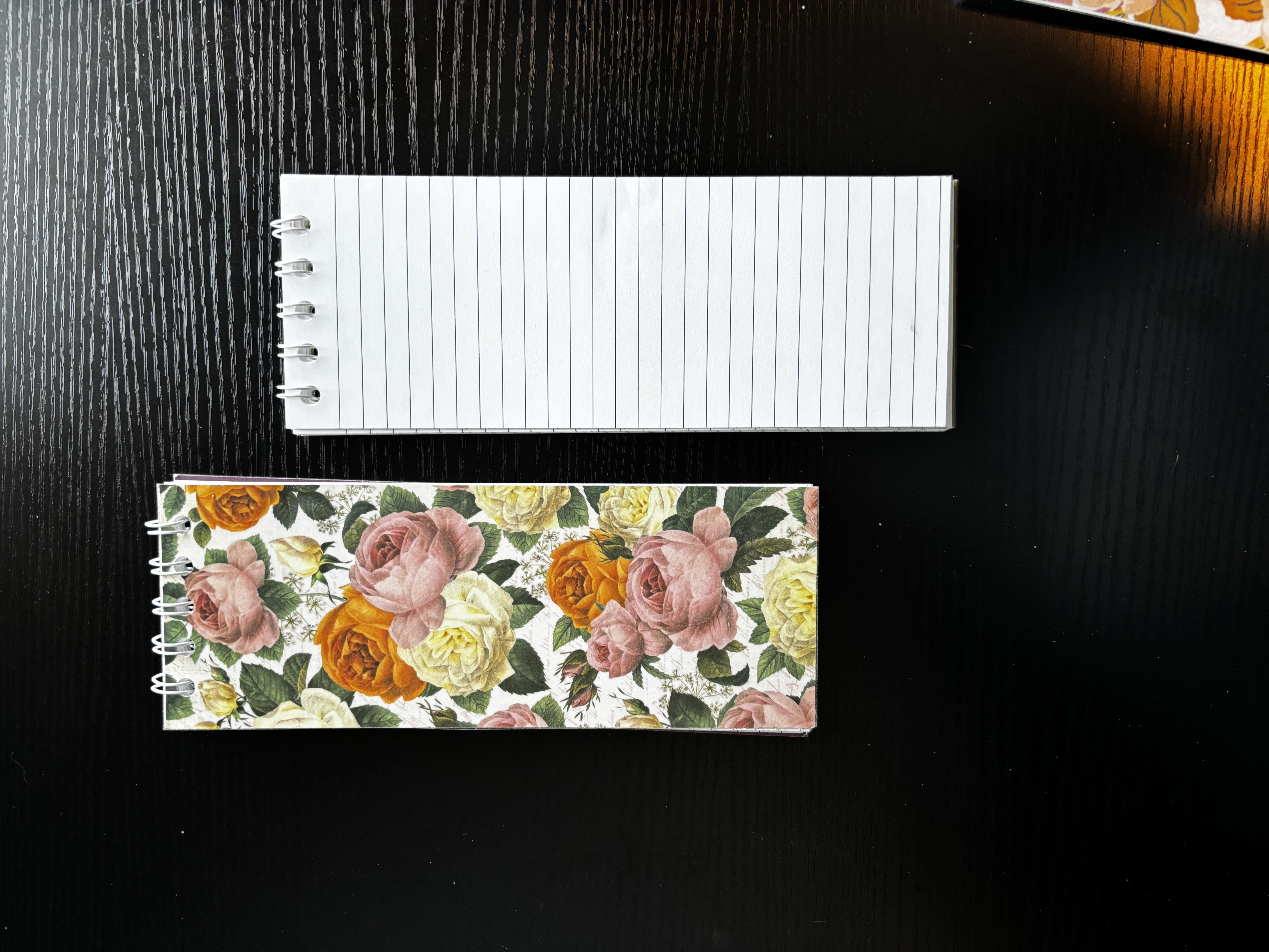 Spiral  Notepad - Floral 2