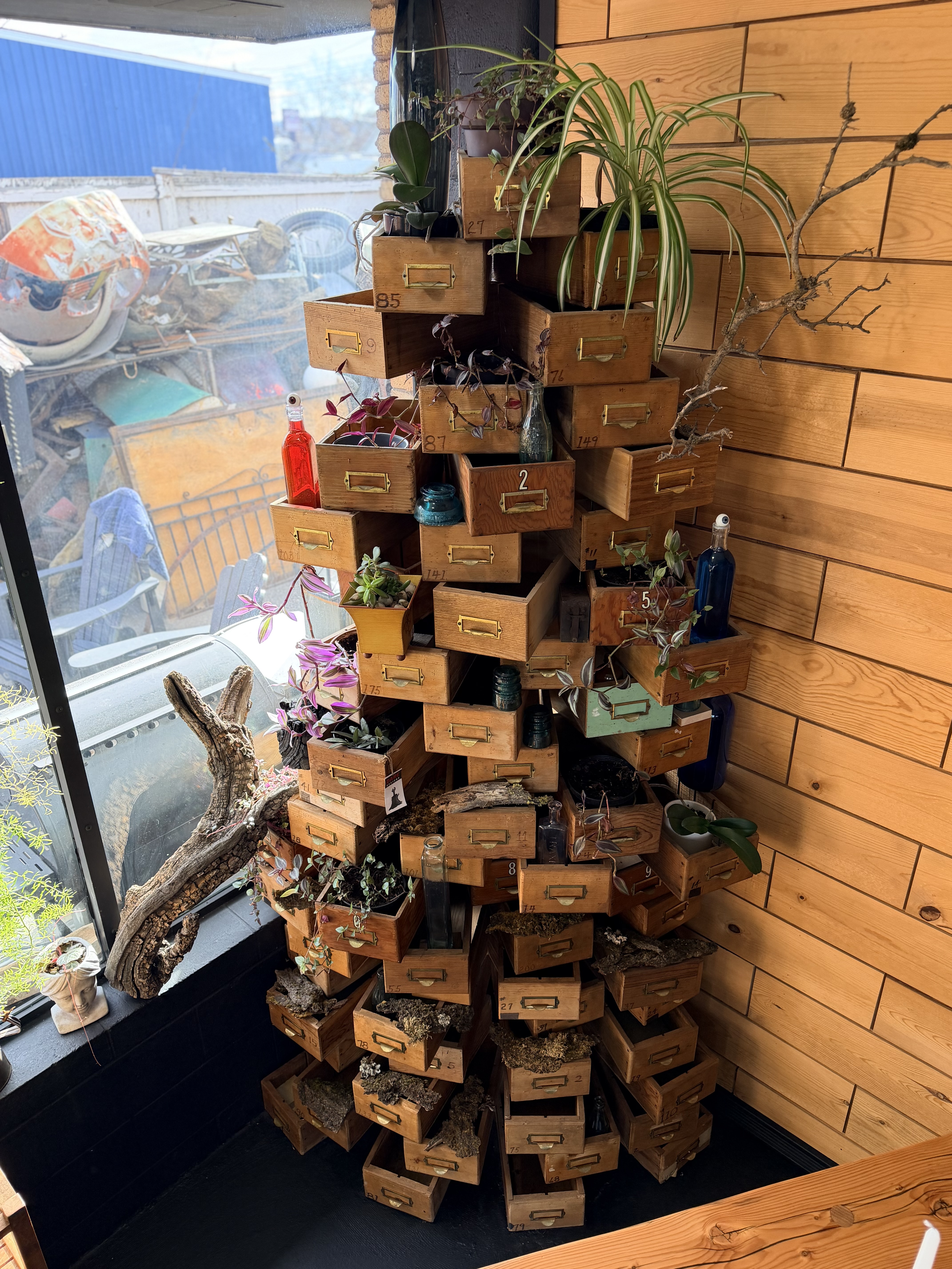 Vintage Drawer Sculpture