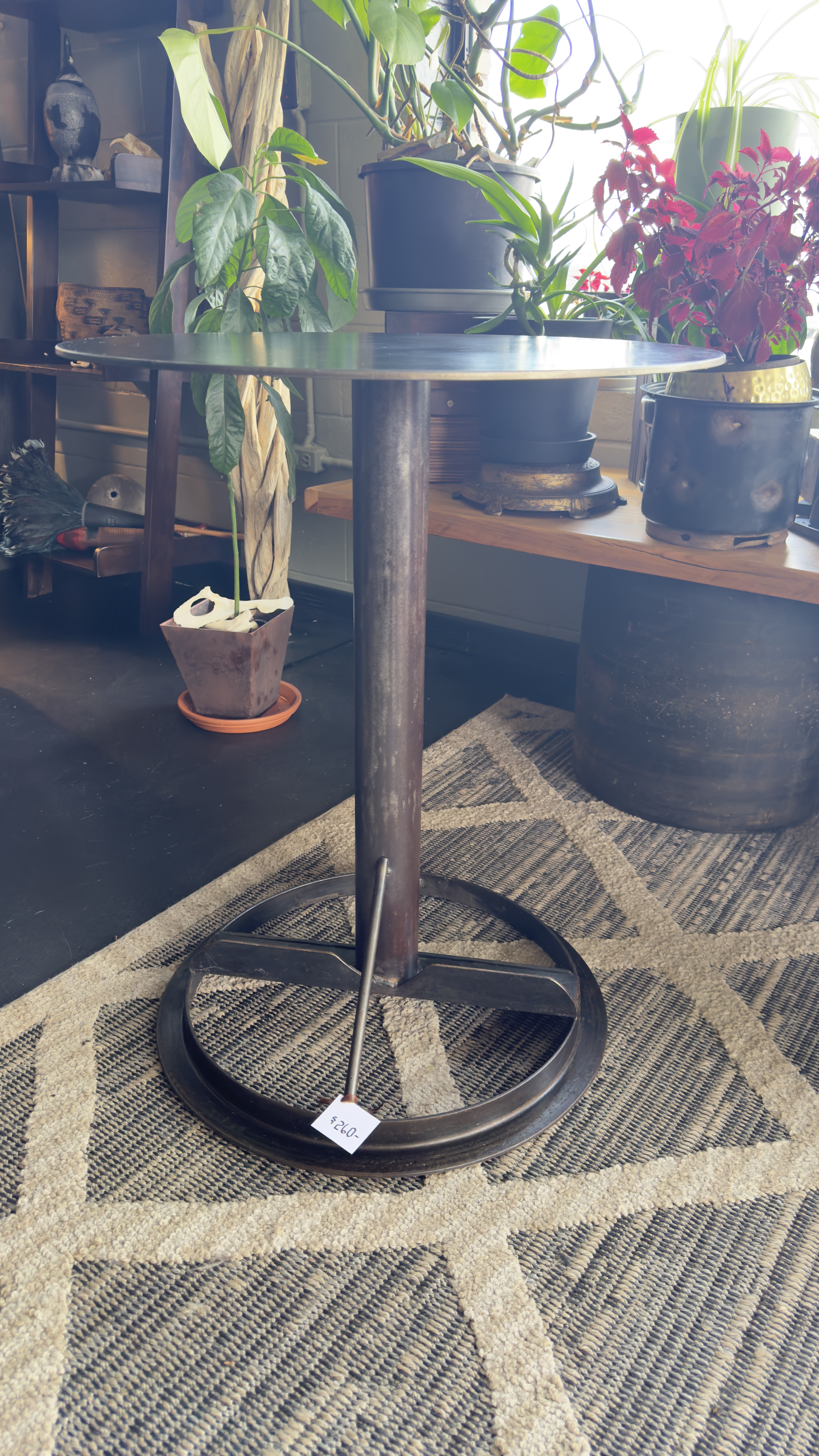 Industrial Metal Side Table
