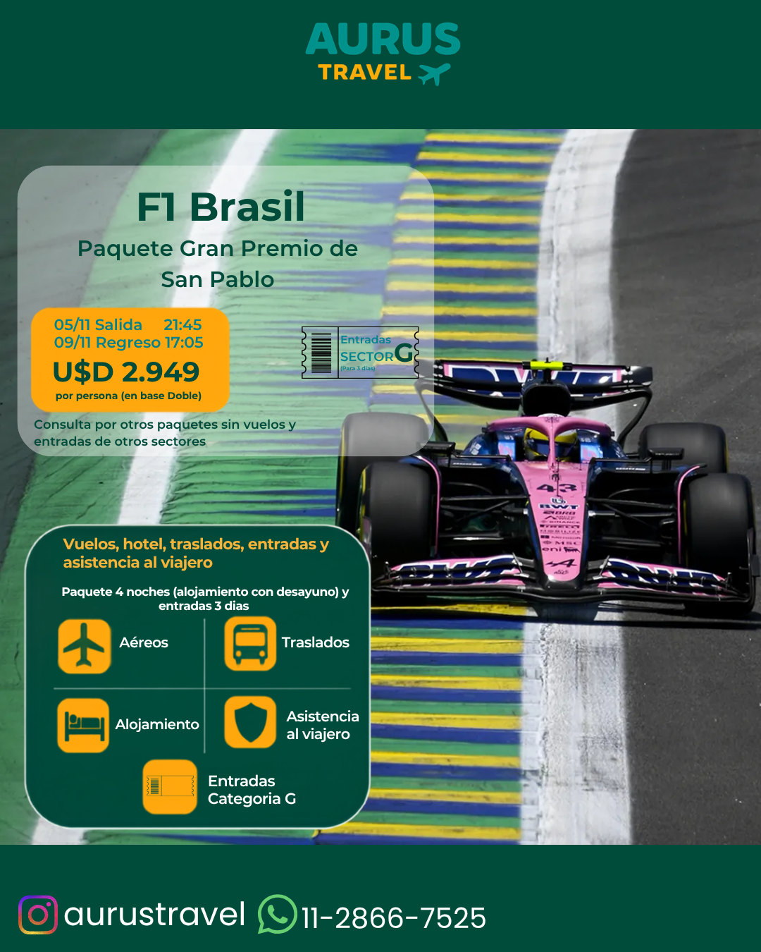 Paquete F1 Brasil