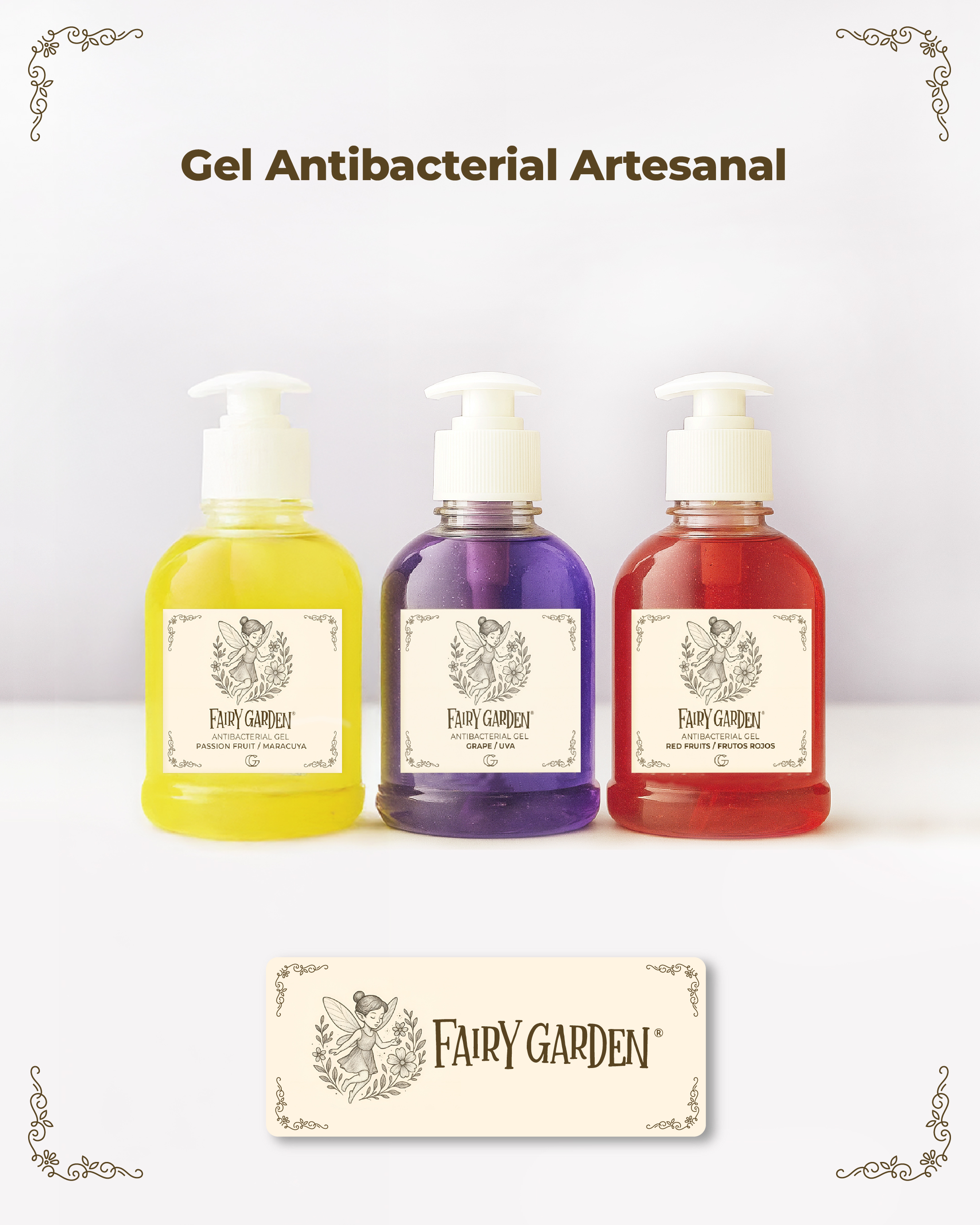 Gel Antibacterial Natural Artesanal