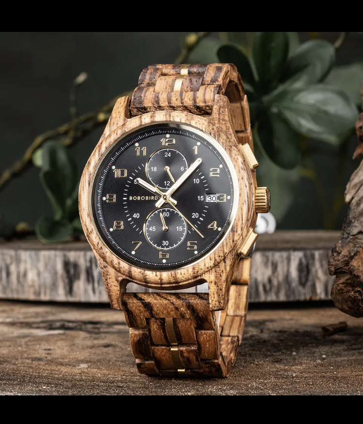 Montre en bois BORIBIRD