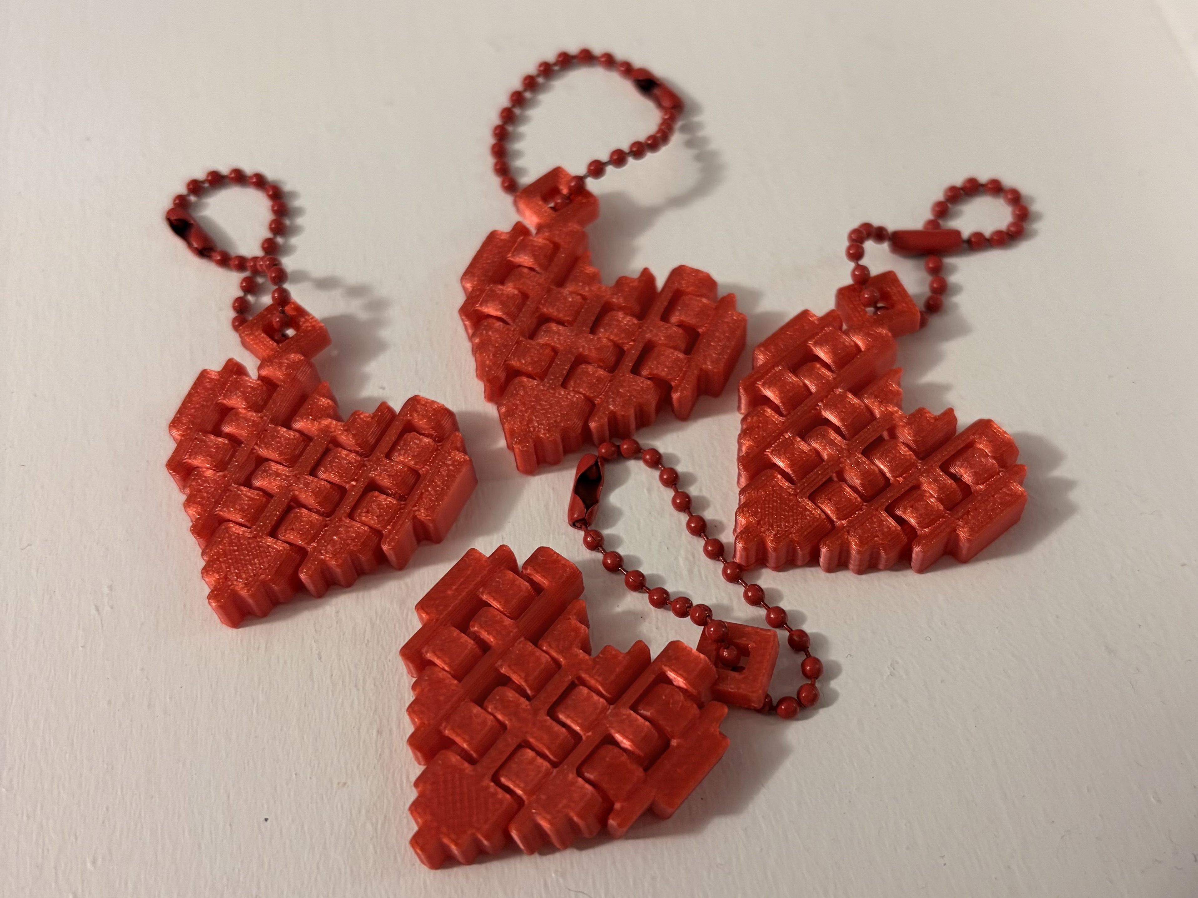 Heart Fidget Keyring