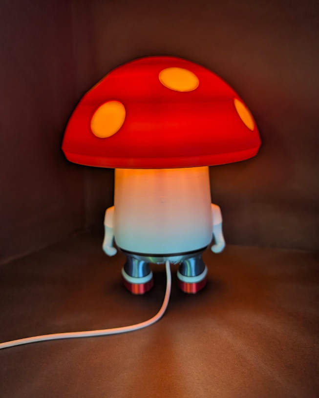 Mushroom Character Desk Lamp