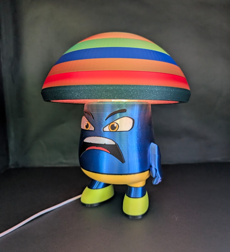 Angry Mushroom LED Lamp