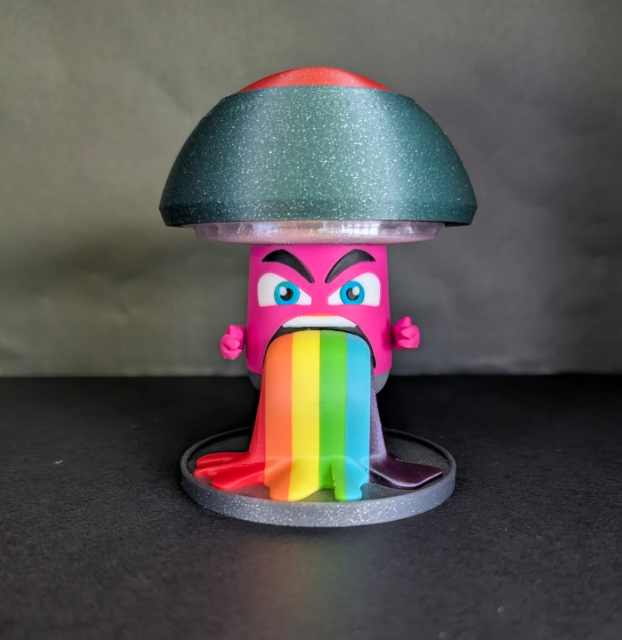 Rainbow Vomiting 'Shrooman Being' Lamp