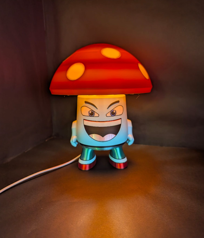 Mushroom Character Desk Lamp