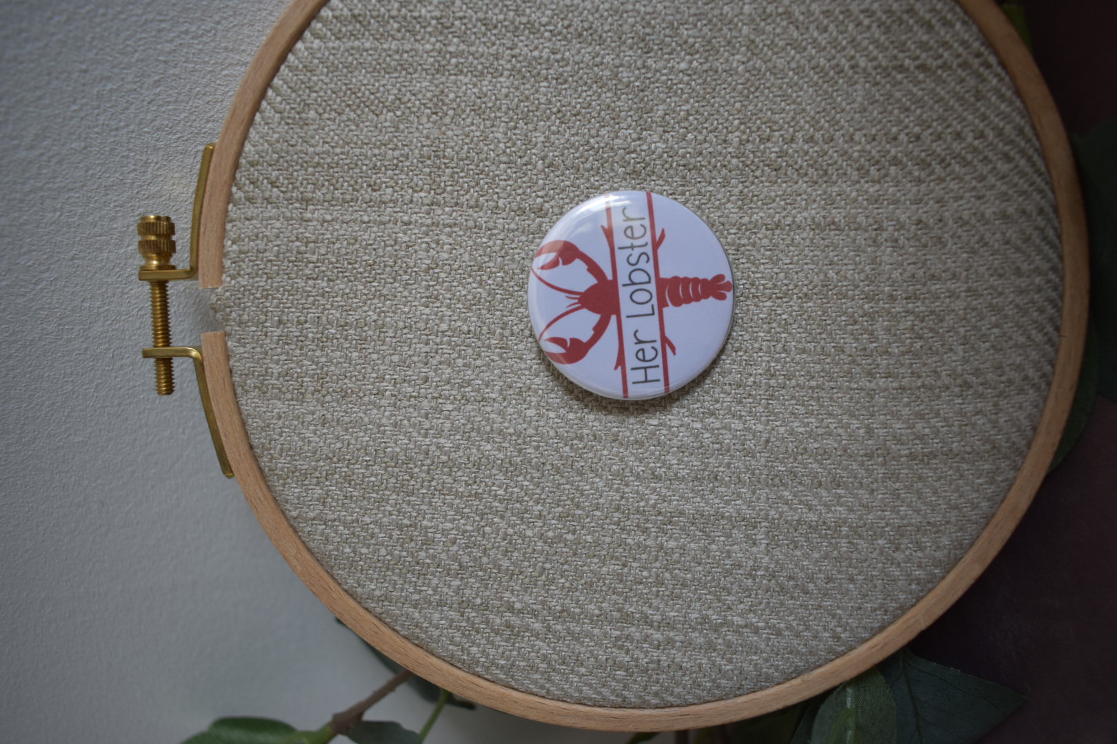 Badge "Her Lobster" 